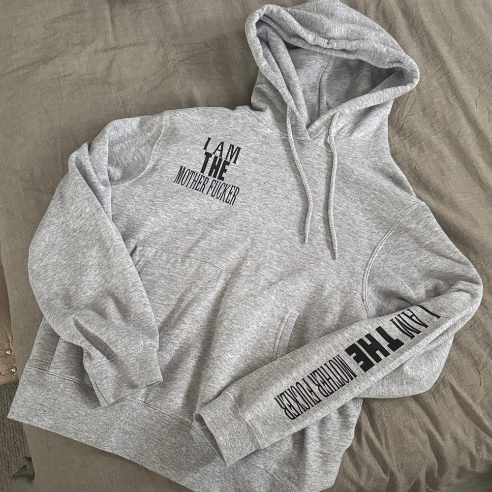 Gray Graphic Hoodie